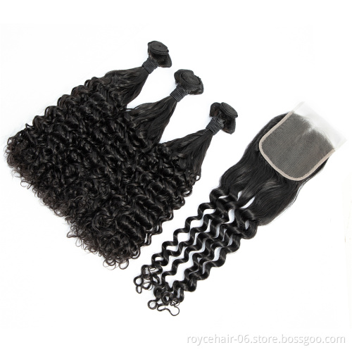 100% Human Hair Extension Unprocessed Double Drawn Brazilian Virgin Human Hair Weft Extension  Curly Pixie Curl